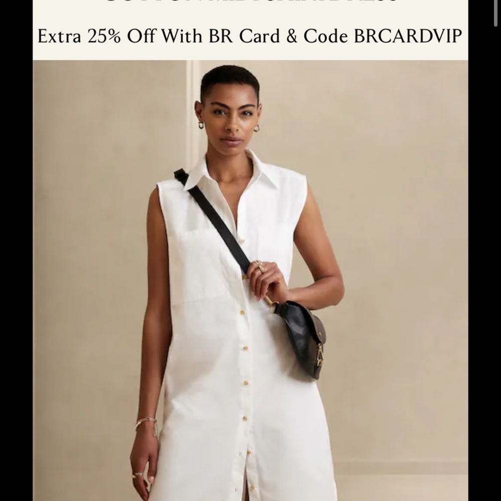 New (w/o tag) Banana Republic Bum/Crossbody Bag with Gold Clasp - Picture 3 of 7